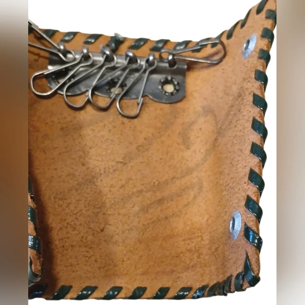 Brown Leather Men's Wallet | Key Holder